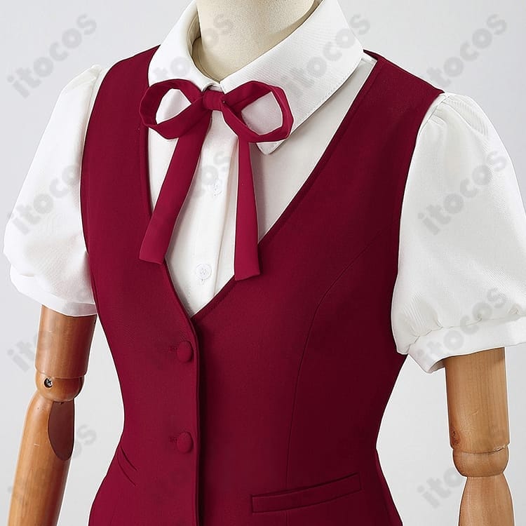 銀魂 神楽 ウエイター衣装。高再現で可愛い、動きやすく撮影映え。イベントにも最適 - 5枚目の画像