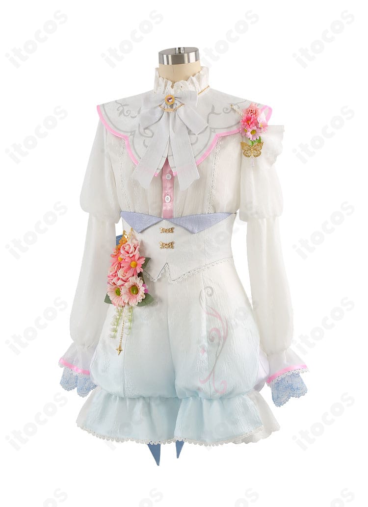 プロセカ 鳳えむ Dream a Wonder Dream 衣装 左側ディテール。縁取りとステッチが美しい仕上がり