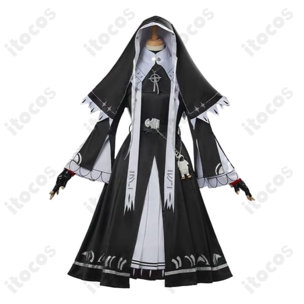 アークナイツ エクシア 新約シスター服コスプレ 高再現で上品、イベントと撮影に最適
