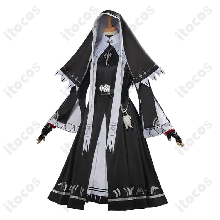 アークナイツ エクシア 新約シスター服コスプレ 高再現で上品、イベントと撮影に最適 - 2枚目の画像
