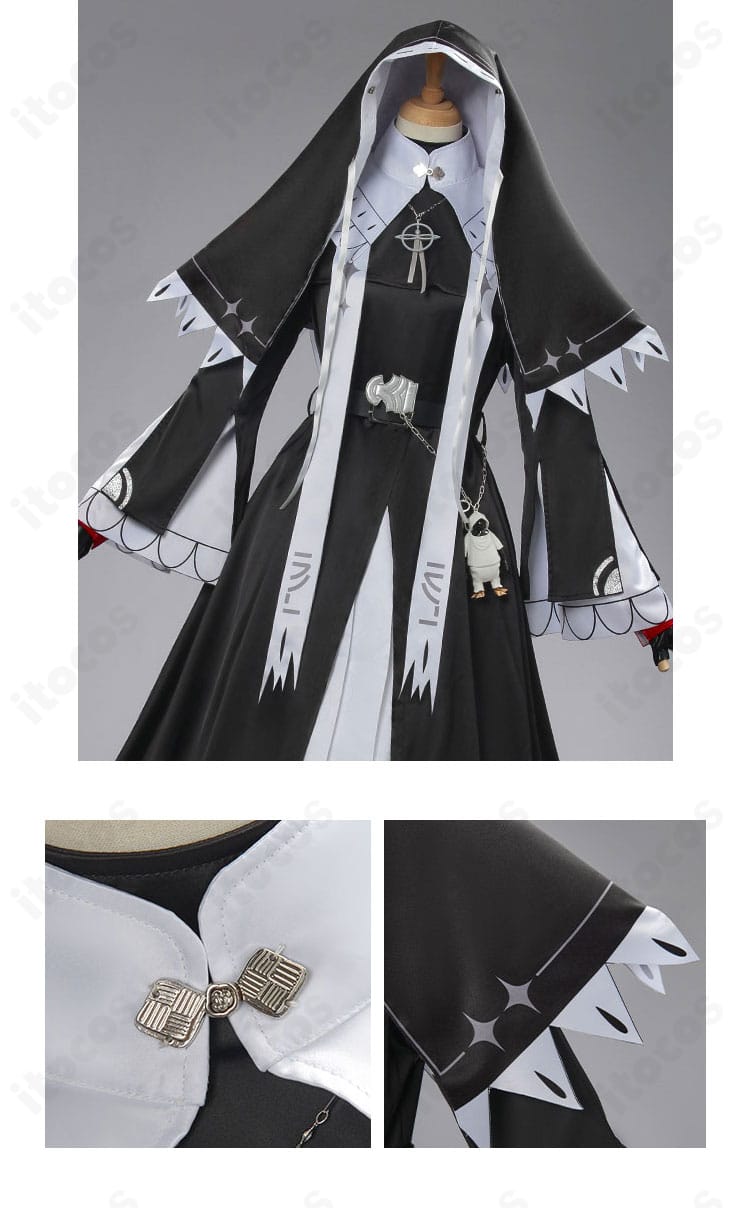 つけ襟と襟元装飾のディテール。縁取りと配色ステッチの仕上げ