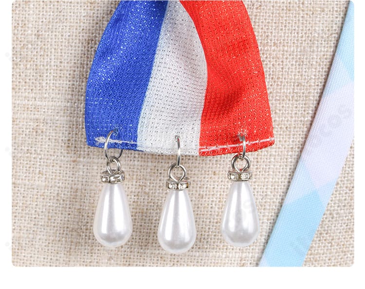 桃井愛莉 コスプレ衣装 帽子の色帯ディテール（配色と質感）