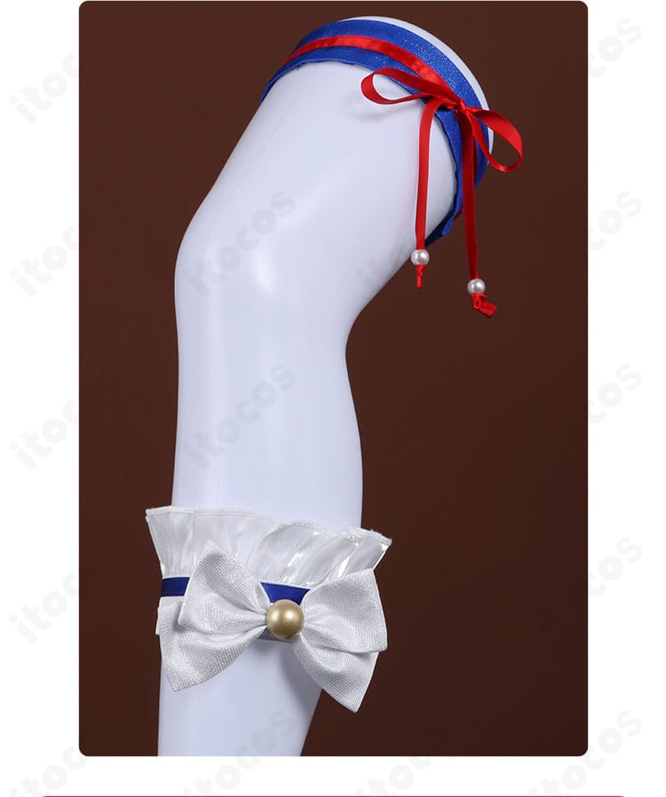 桃井愛莉 コスプレ衣装 足首飾りディテール（リボン・パーツ）