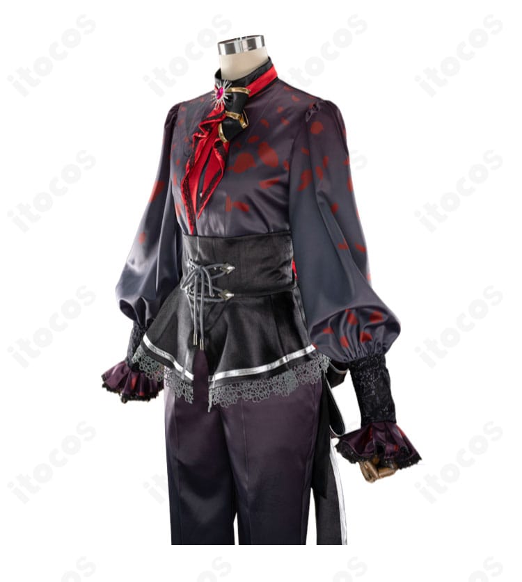 プロジェクトセカイ 朝比奈まふゆ コスプレ衣装の側面全身写真・シルエット再現