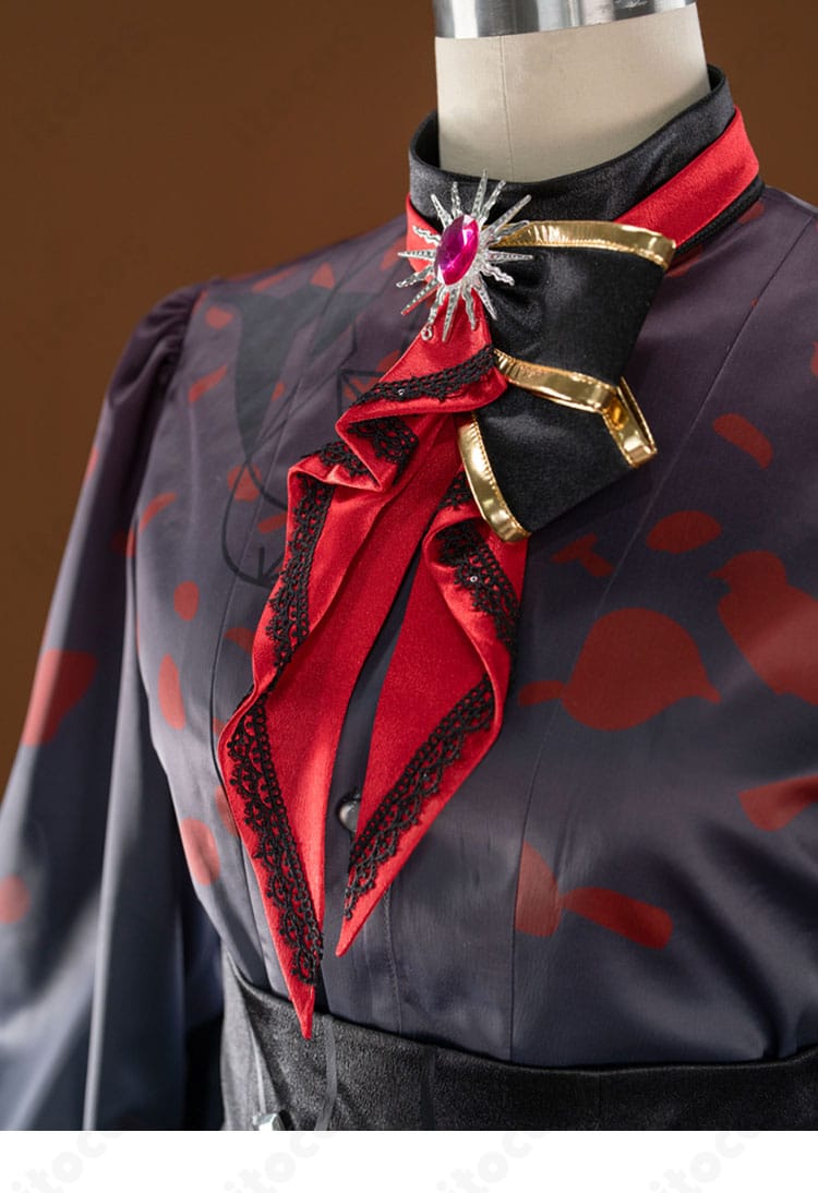 プロジェクトセカイ 朝比奈まふゆ コスプレ衣装のスカーフ装飾アップ