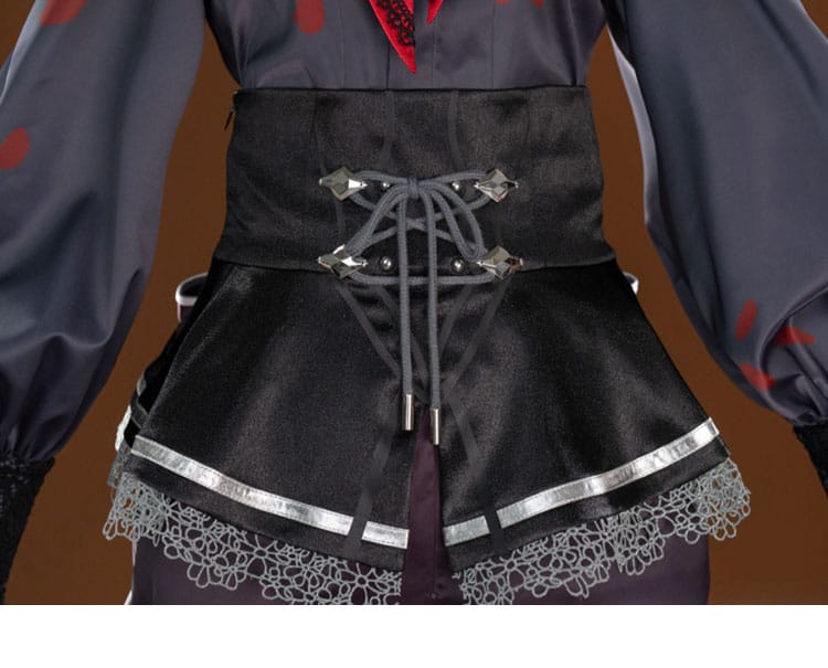 プロセカ 朝比奈まふゆ コスプレ衣装のコルセット背面デザインとライン