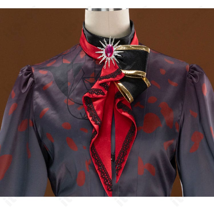 朝比奈まふゆ Icy rose-lady 衣装の襟元装飾ディテール・上質感のある意匠