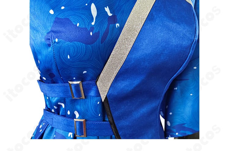 ラブライブ！サンシャイン!! Aqours 沼津ナゾトキ衣装の腰飾りアップ｜華やかなアクセントパーツの質感