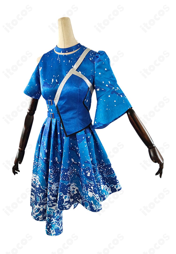 ラブライブ！サンシャイン!! Aqours 沼津ナゾトキ衣装の側面デザイン｜袖口やウエストラインの仕上げを確認