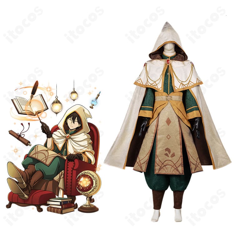 文豪ストレイドッグス 江戸川乱歩 魔術師スカウトのコスプレ衣装をモデルが着用したイメージ。キャラクターの雰囲気を高再現