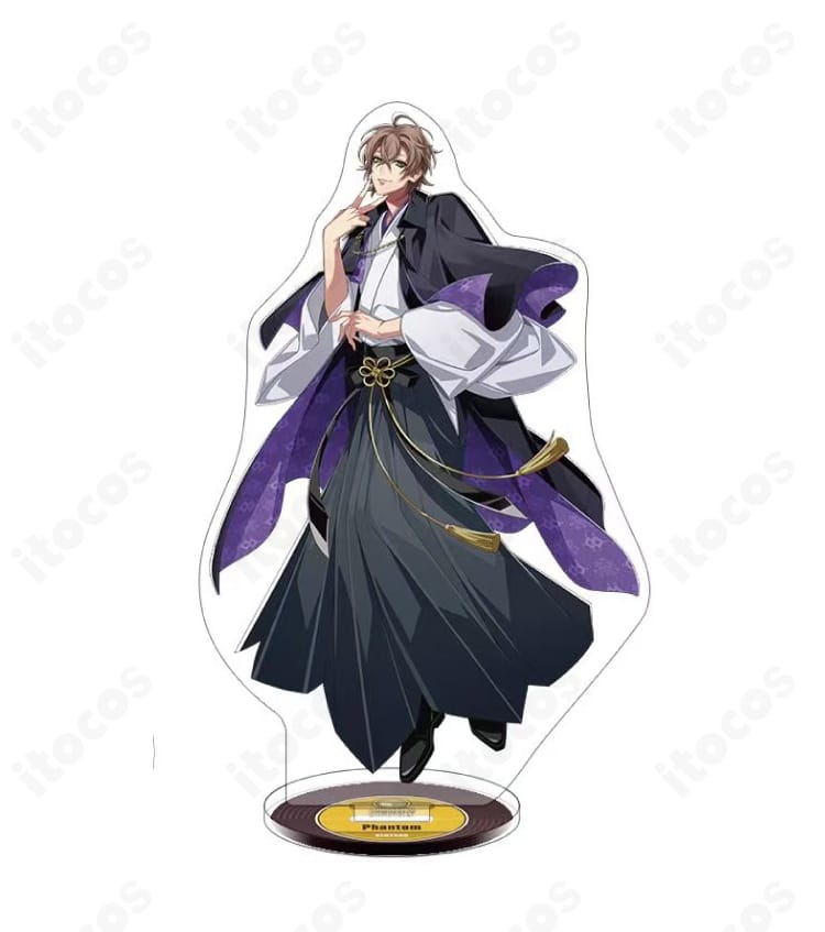 ヒプノシスマイク 夢野幻太郎『Hypnosis Flava 2』和装袴コスプレ衣装の着用イメージ。羽織・トップス・袴・帯・紐飾りを揃え、高再現シルエットでイベントや撮影会に最適。