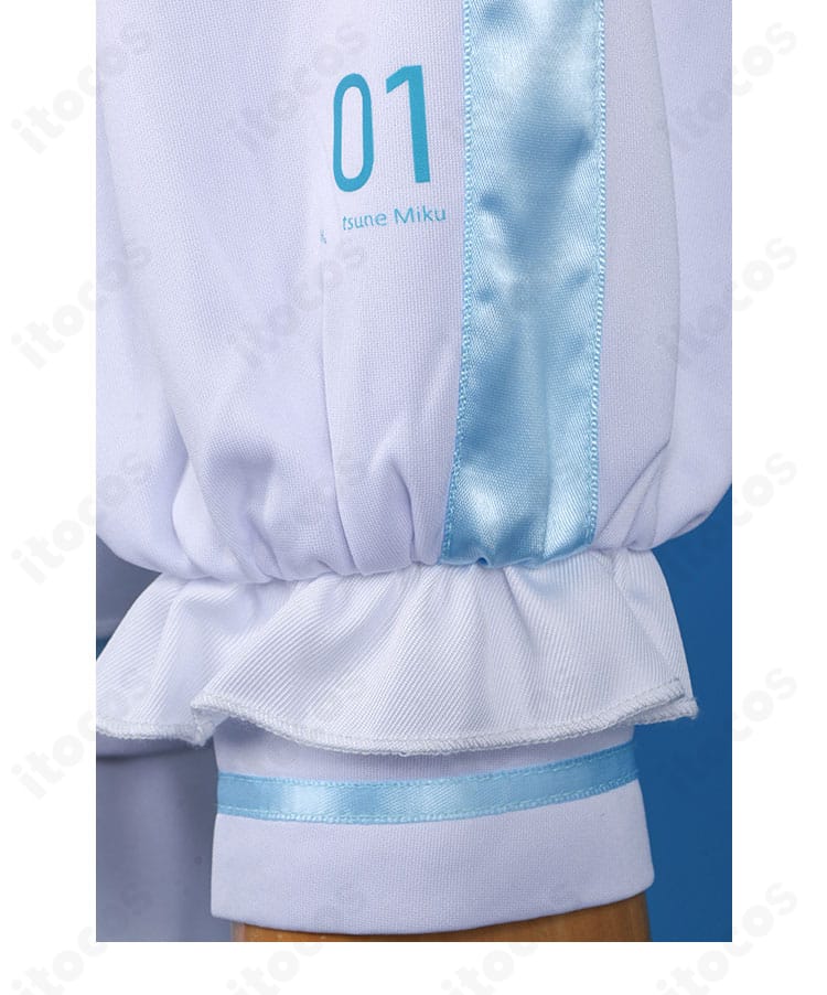 初音ミク ドンキフェア2025 袖装飾ディテール。カフス仕上げと装飾パーツの質感