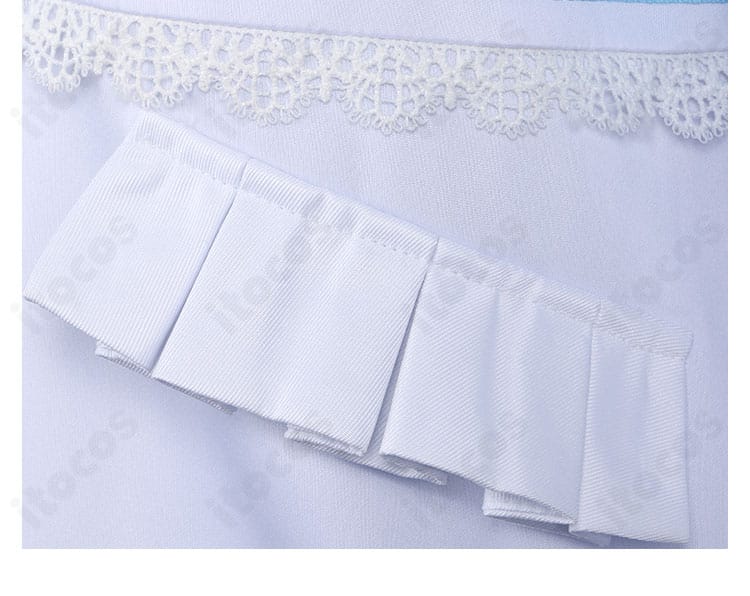 初音ミク ドンキフェア2025 コート裾装飾。トリムとラインのデザインが映える部分アップ