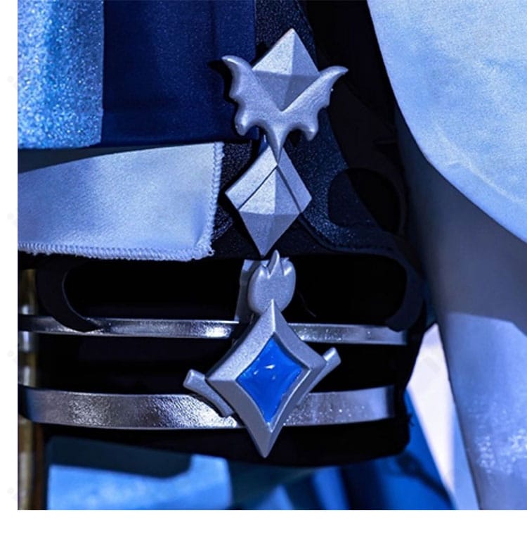 夜蘭 コスプレ ショートレギンス裾の装飾ディテール。可動性を意識した設計の様子