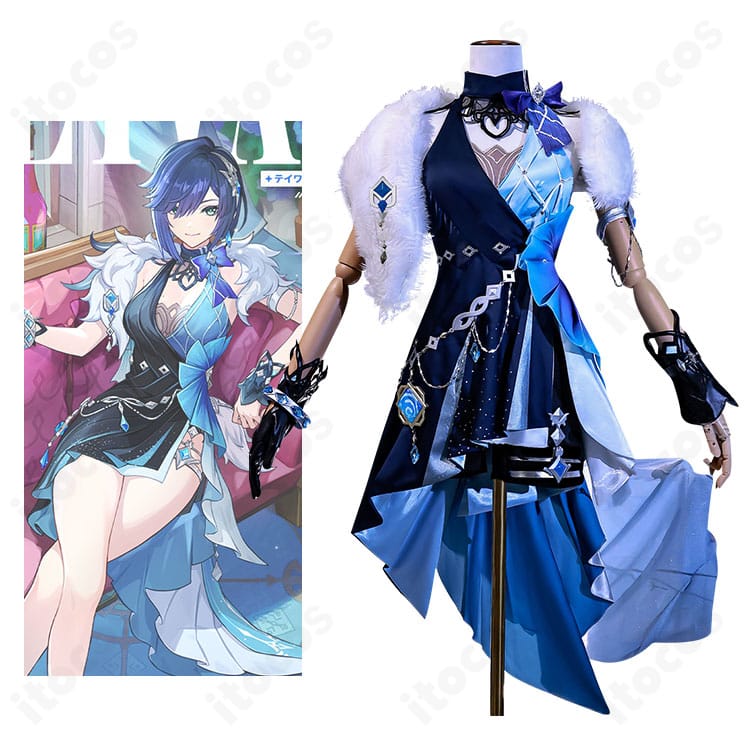 原神 夜蘭「静謐の饗宴」コスプレ衣装の全体イメージとキャラクター雰囲気を示す参考画像（ITOCOS）