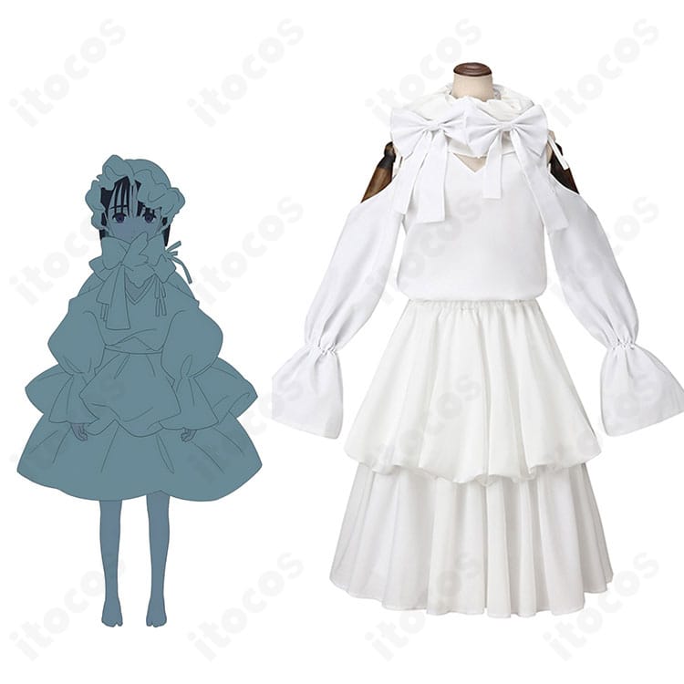 ALIEN STAGE スア 幼少期コスプレ衣装を着用したイメージ。帽子とリボンを含む高品質再現の全体コーデ。