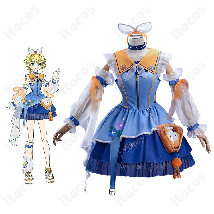 鏡音リン マジカルミライ2025 コスプレ衣装のフルセット展示写真｜高再現で全体構成がわかる
