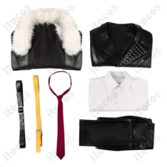 FGO テスカトリポカ コスプレ衣装。毛皮襟と斜め前合わせを忠実再現、撮影会やイベントに最適 - 6枚目の画像（サムネイル）