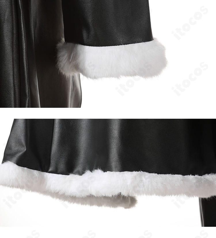 FGO テスカトリポカ衣装のコート袖口と裾装飾。エッジ処理と装飾パーツの精度を示すクローズアップ。