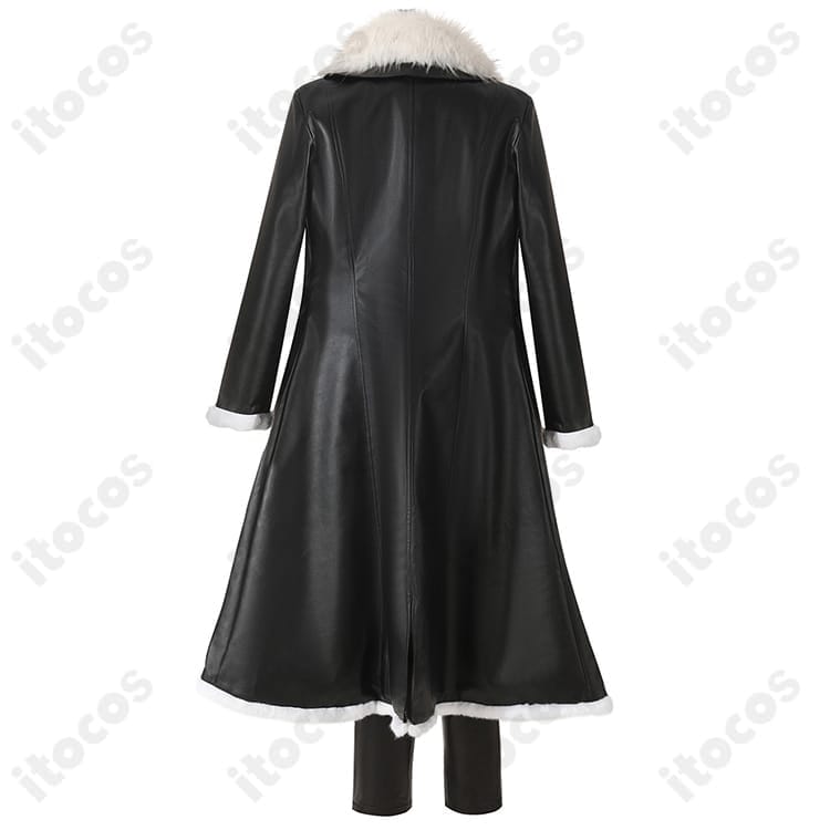 FGO テスカトリポカ コスプレ衣装。毛皮襟と斜め前合わせを忠実再現、撮影会やイベントに最適 - 3枚目の画像