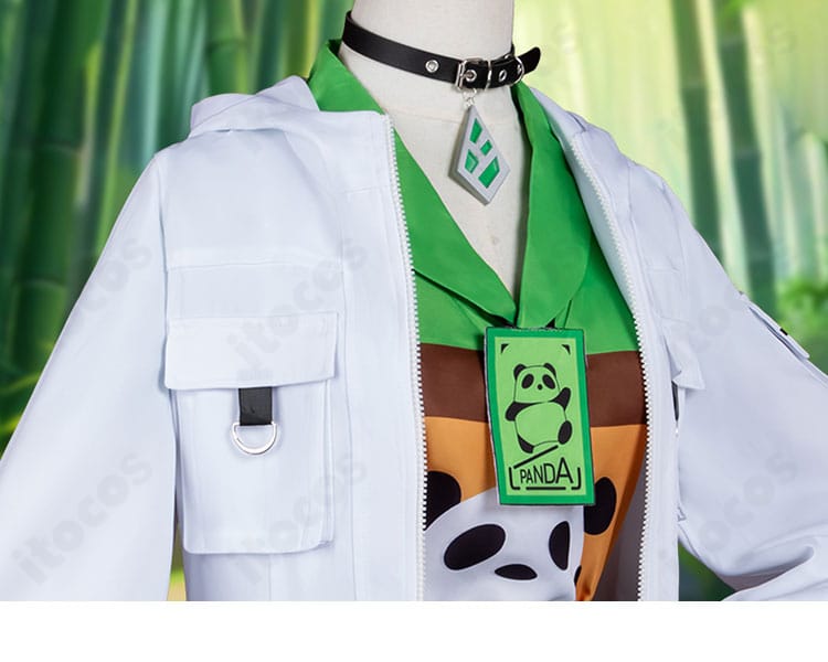 IdentityV アニー・レスター パンダシリーズ衣装の外套肩パーツ。立体装飾の再現度を示すアップ