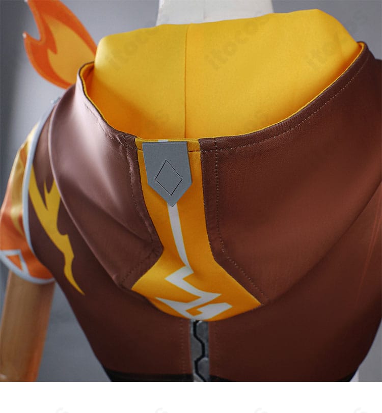 原神 ベネット「燃えろ！ラクガキ大冒険」衣装の帽子装飾ディテール。細部の作り込みを強調した画像