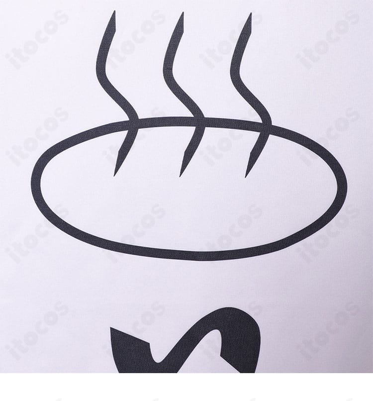 ダンダダン 綾瀬桃 コスプレ衣装 背面装飾アップ。プリントと装飾の質感が際立つリアルな再現度