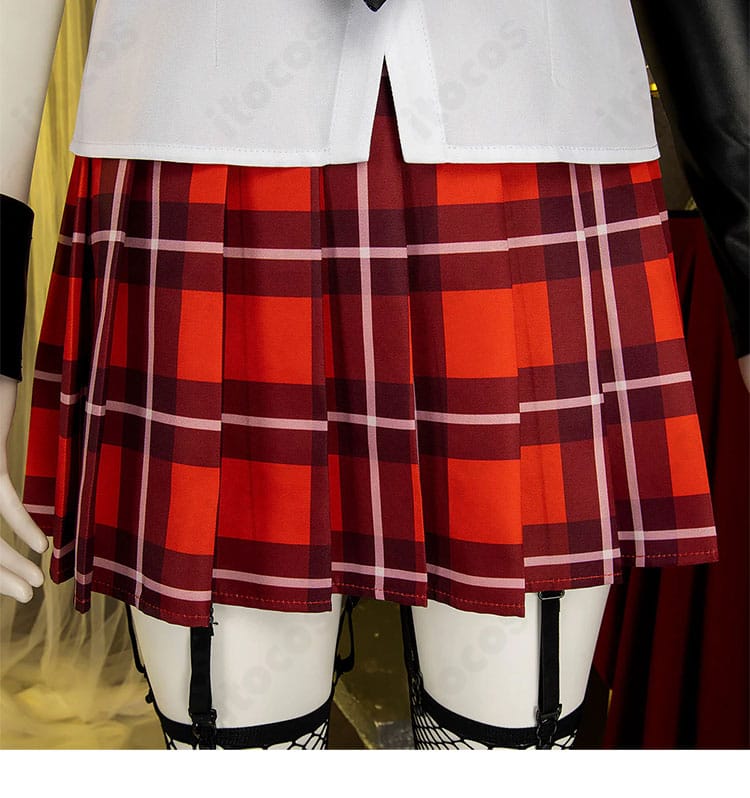 マリー・ローズ 学生服コスプレ スカートディテール｜立体的なプリーツの表現
