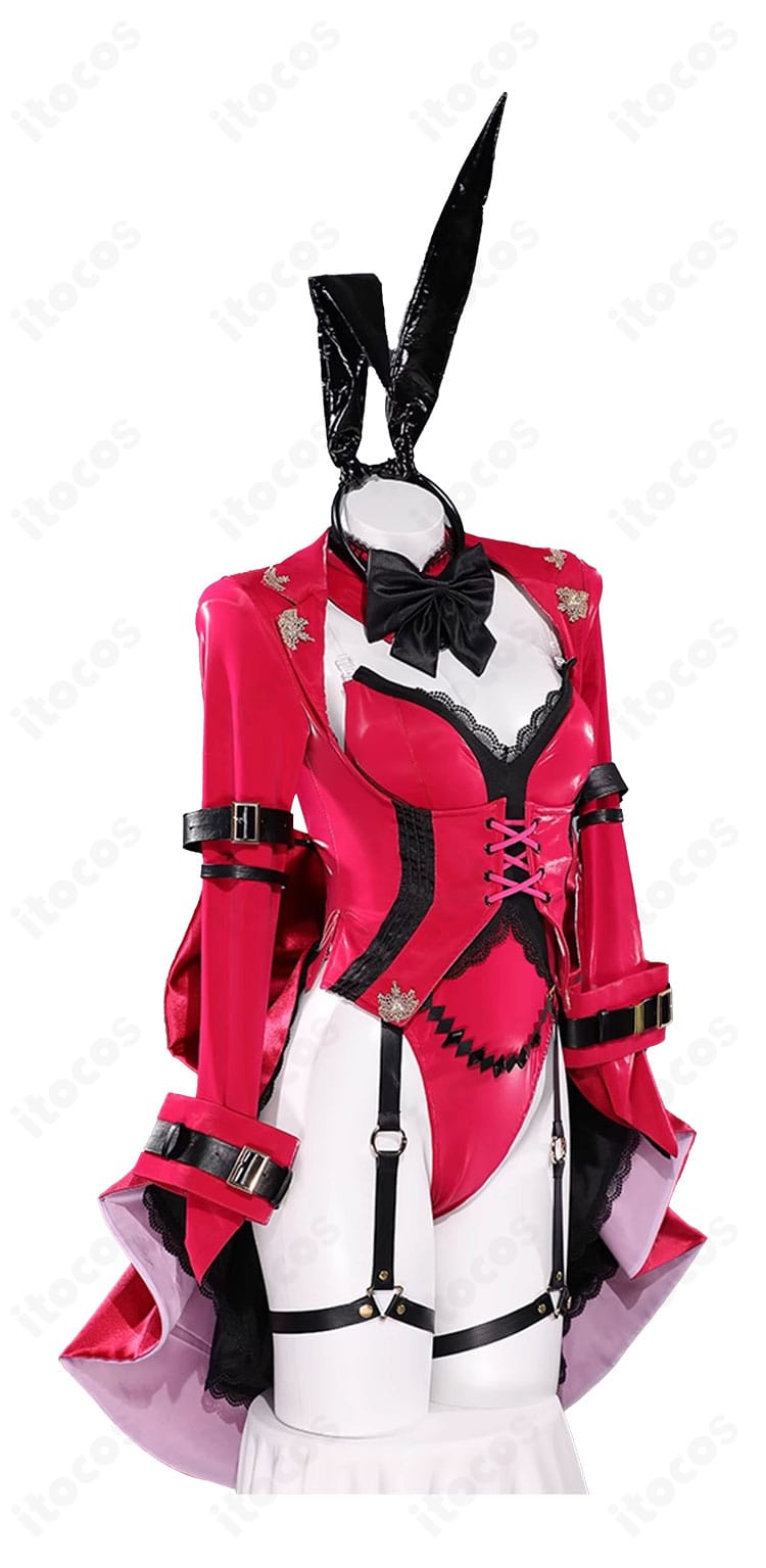 FGO 妖精騎士トリスタン バニー風衣装の側面ディテール。ウエストからヒップにかけた美しいラインを強調。