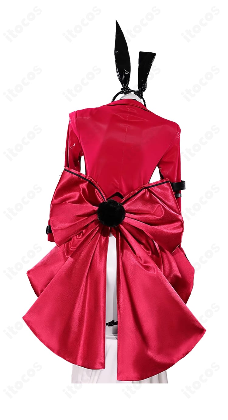 FGO 妖精騎士トリスタン バニー風衣装の背面ディテール。大きな蝶結びと尻尾を含む全体シルエットを再現。