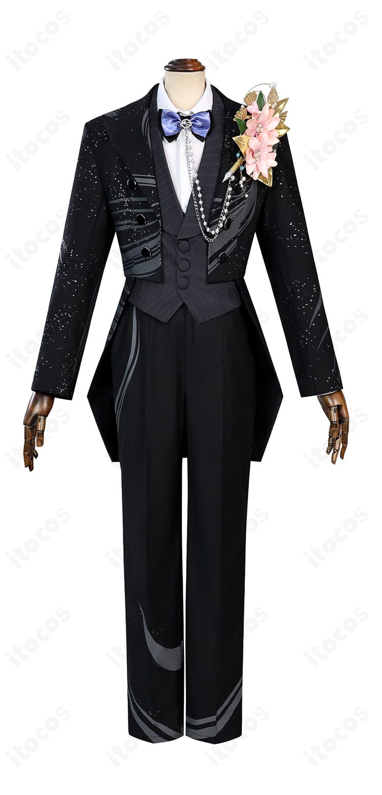 『恋と深空』マヒル 長き昼の抱擁 コスプレ衣装の正面全体図。端正なシルエットと配色を確認できるカット