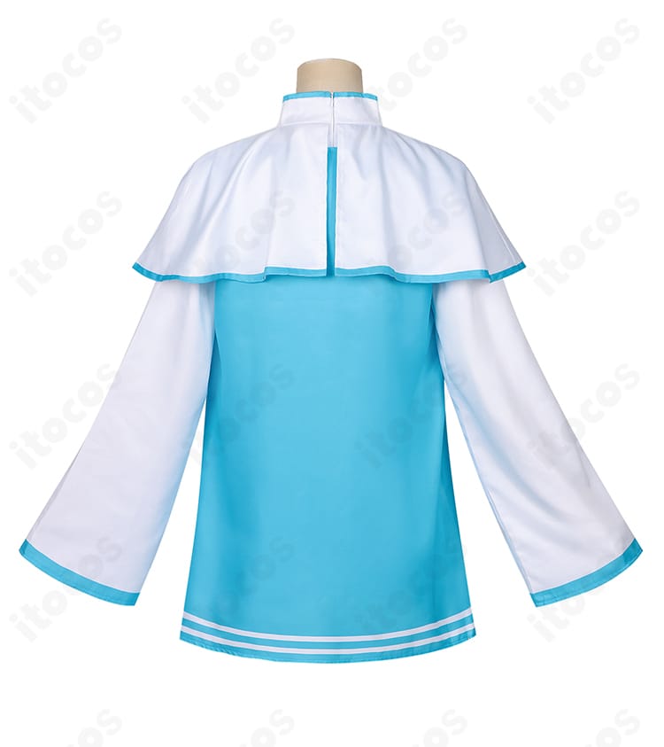 初音ミク T氏の話を信じるな 衣装 背面全体図｜ウィンプルとベストの後ろ姿ディテール再現