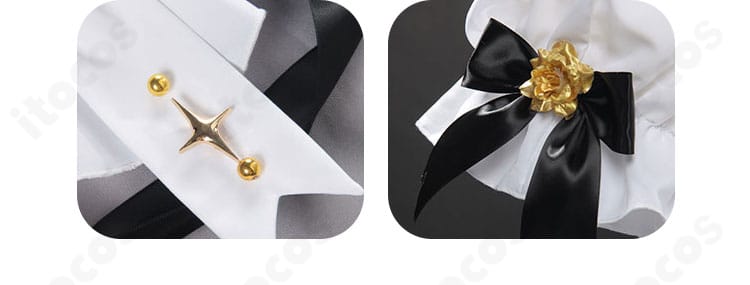 鏡音リン シンフォニー衣装の星モチーフと花・蝶装飾。華やかなアクセントパーツの質感アップ