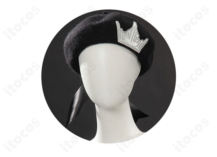 鏡音リン シンフォニー衣装の帽子アクセ。縁取りや装飾パーツの質感・形状が分かるクローズアップ