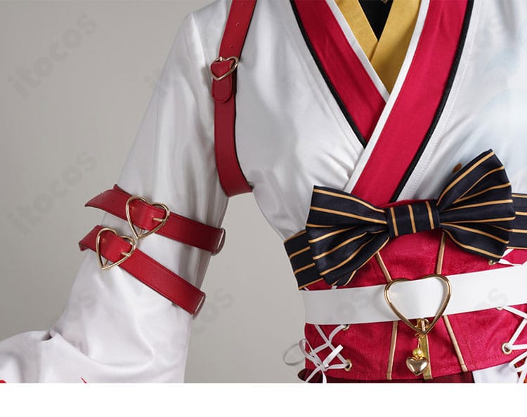 肩〜袖の立体構造ディテール。動きに強いシルエットを示す宝鐘マリン新衣装コスプレの設計写真