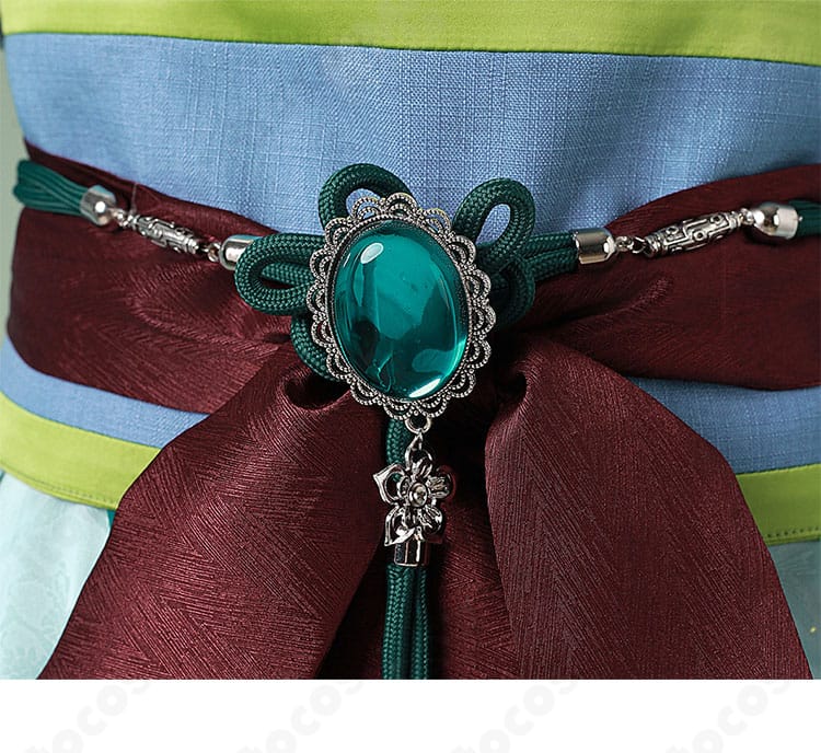 薬屋のひとりごと 猫猫 コスプレ 腰飾り・ブルー宝石風パーツ｜高級感あるアクセントと固定方法