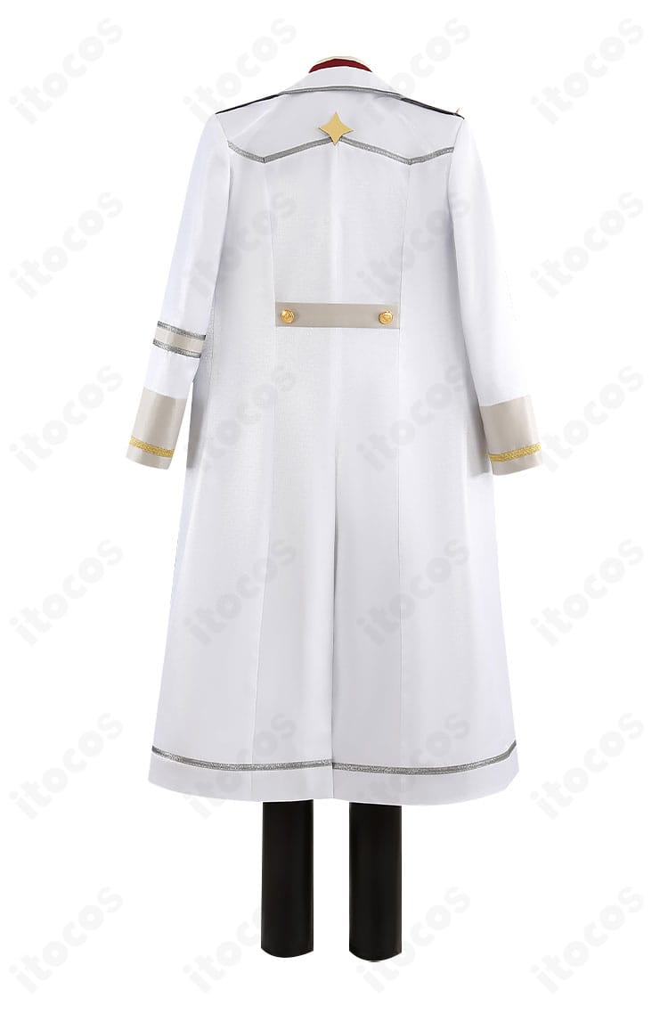 あんスタ 朔間零・影片みか Graceful Punishmentコスプレ衣装の背面デザイン。マントのラインと背飾りの構成