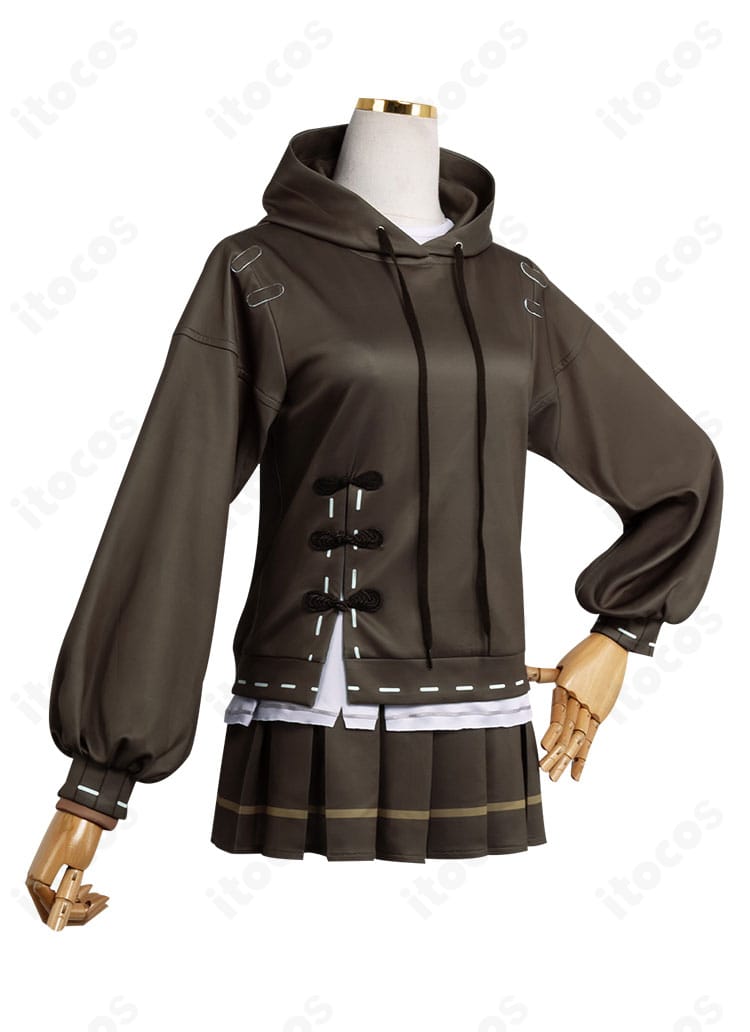 IdentityV 第五人格 骨董商 紙装束 コスプレ衣装の側面。シルエットの落ち感とラインの美しさがわかる角度