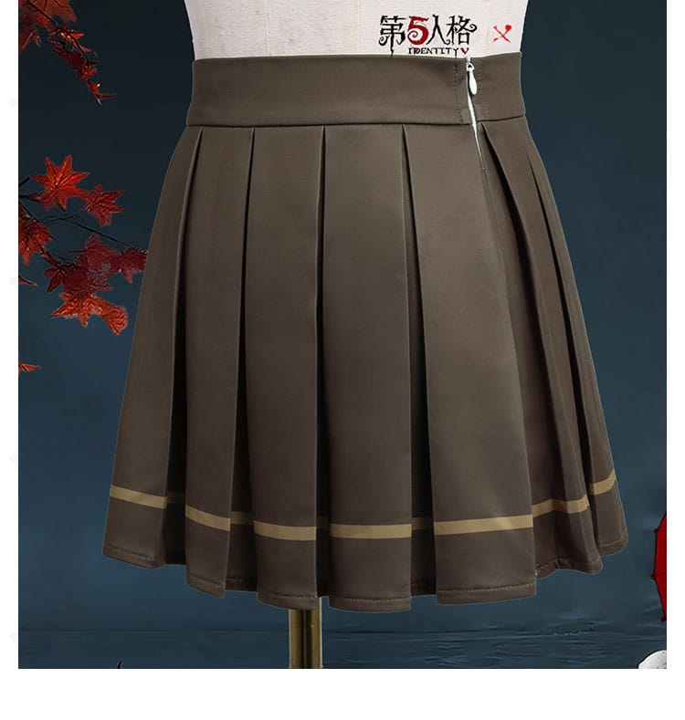 IdentityV 第五人格 骨董商 紙装束 コスプレ衣装 スカート装飾のクローズアップ。質感と高級感を表現