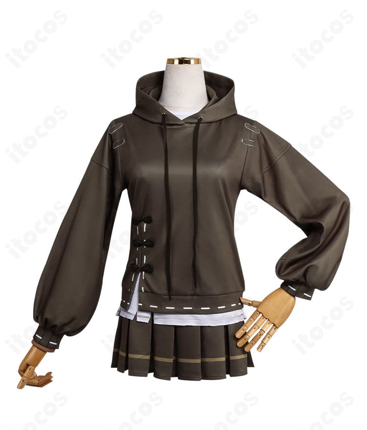 IdentityV 第五人格 骨董商 紙装束 コスプレ衣装の正面ディテール。配色と前立て装飾を高精度に再現