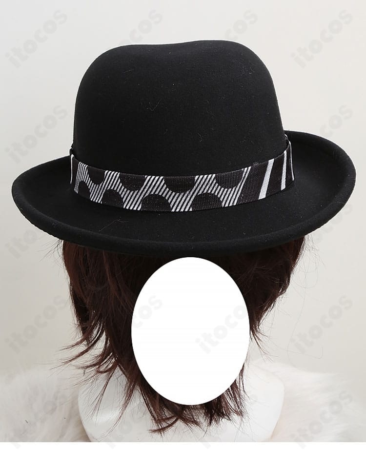 トレイ・クローバー ナイトメアースーツ 帽子の装飾ディテール。形状と質感を再現