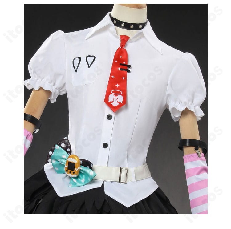 千夏ラミエル 上衣装飾ディテール。妄想エンジェルVer.特有の胸元装飾と色分けの精密さを示すクローズアップ