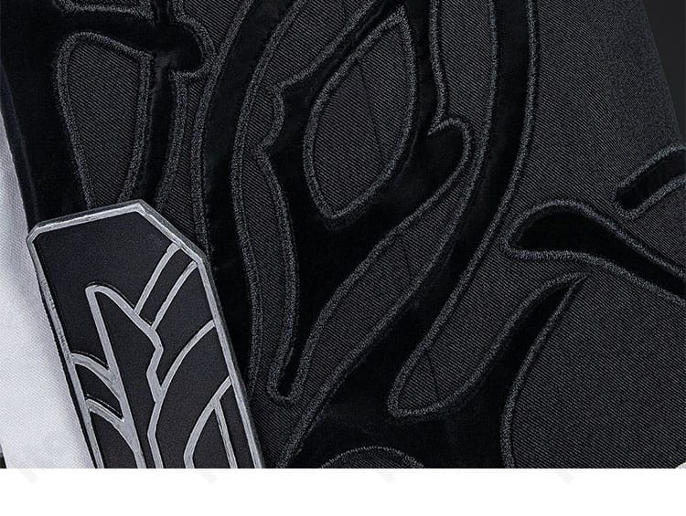 崩壊：スターレイル 長夜月 通常服コスプレ衣装の胸元・袖模様の近接ディテール