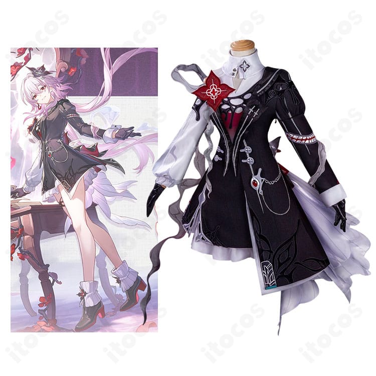 崩壊：スターレイル 長夜月 通常服コスプレ衣装一式とキャラクター再現イメージ