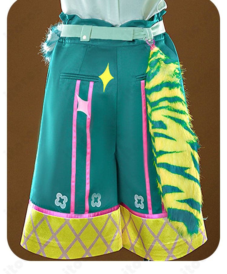 全能ACE パンツ裾と腰飾りのディテール。動きやすさと美観を両立する設計。