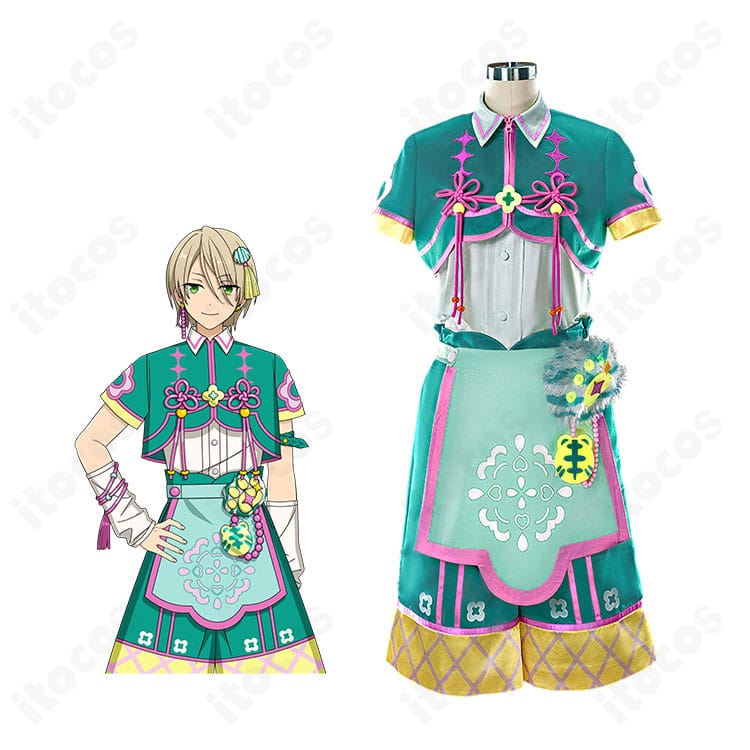 『あんさんぶるスターズ！！』白鳥藍良・天満光・春川宙 全能ACEコスプレ衣装の着用イメージ。高再現の配色と装飾が映える一式。