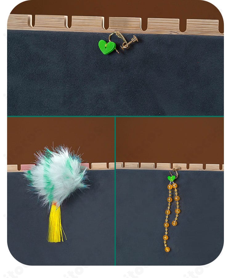 耳飾りと腰飾りのディテール。豪華な付属パーツを忠実に再現したセット内容。