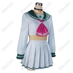 杏山カズサ 制服コスプレ衣装｜猫耳フード再現で撮影映え、動きやすい5点セット - 4枚目の画像（サムネイル）