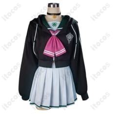 杏山カズサ 制服コスプレ衣装｜猫耳フード再現で撮影映え、動きやすい5点セット - 1枚目の画像（サムネイル）