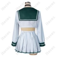 杏山カズサ 制服コスプレ衣装｜猫耳フード再現で撮影映え、動きやすい5点セット - 5枚目の画像（サムネイル）